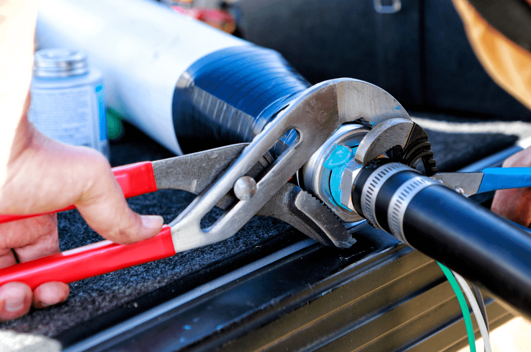 réparation d'un tuyau